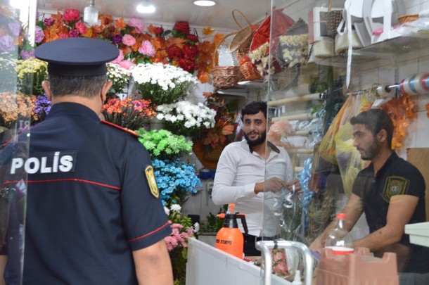 Nərimanovda koronavirusun yayılmasının qarşısının alınması məqsədilə reydlər gücləndirilib - FOTOLAR